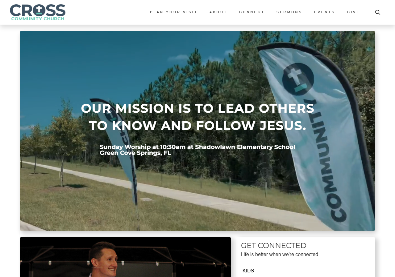 Cross Community Church website screenshot