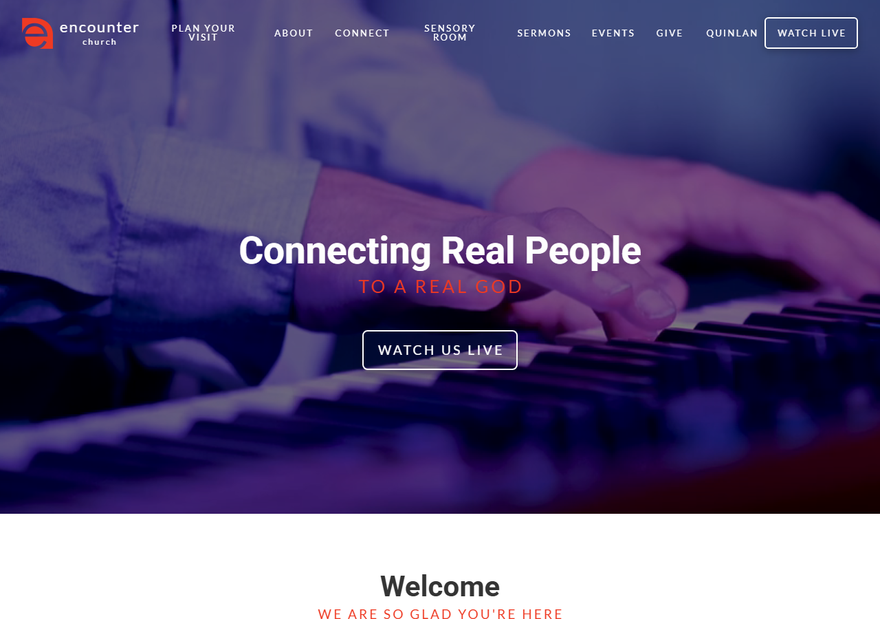 Encounter Church website screenshot