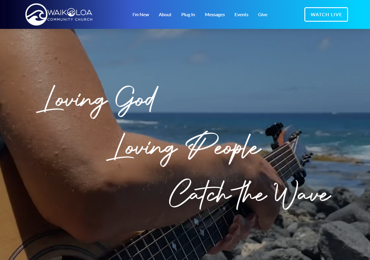 Waikoloa Community Church website screenshot