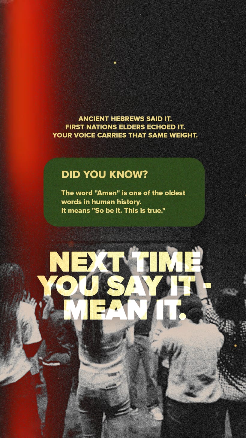 Instagram story designed for Red Dust Church