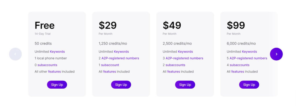 clearstream church texting pricing