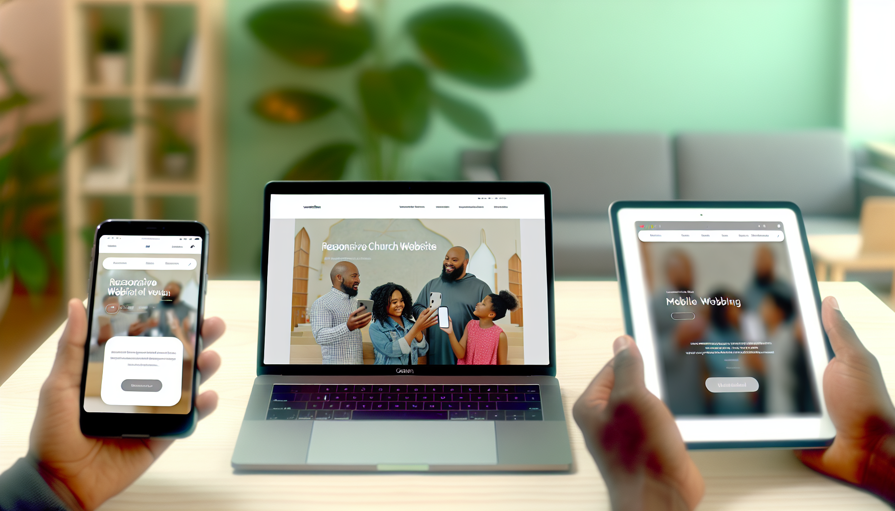 Mobile-friendly church website design