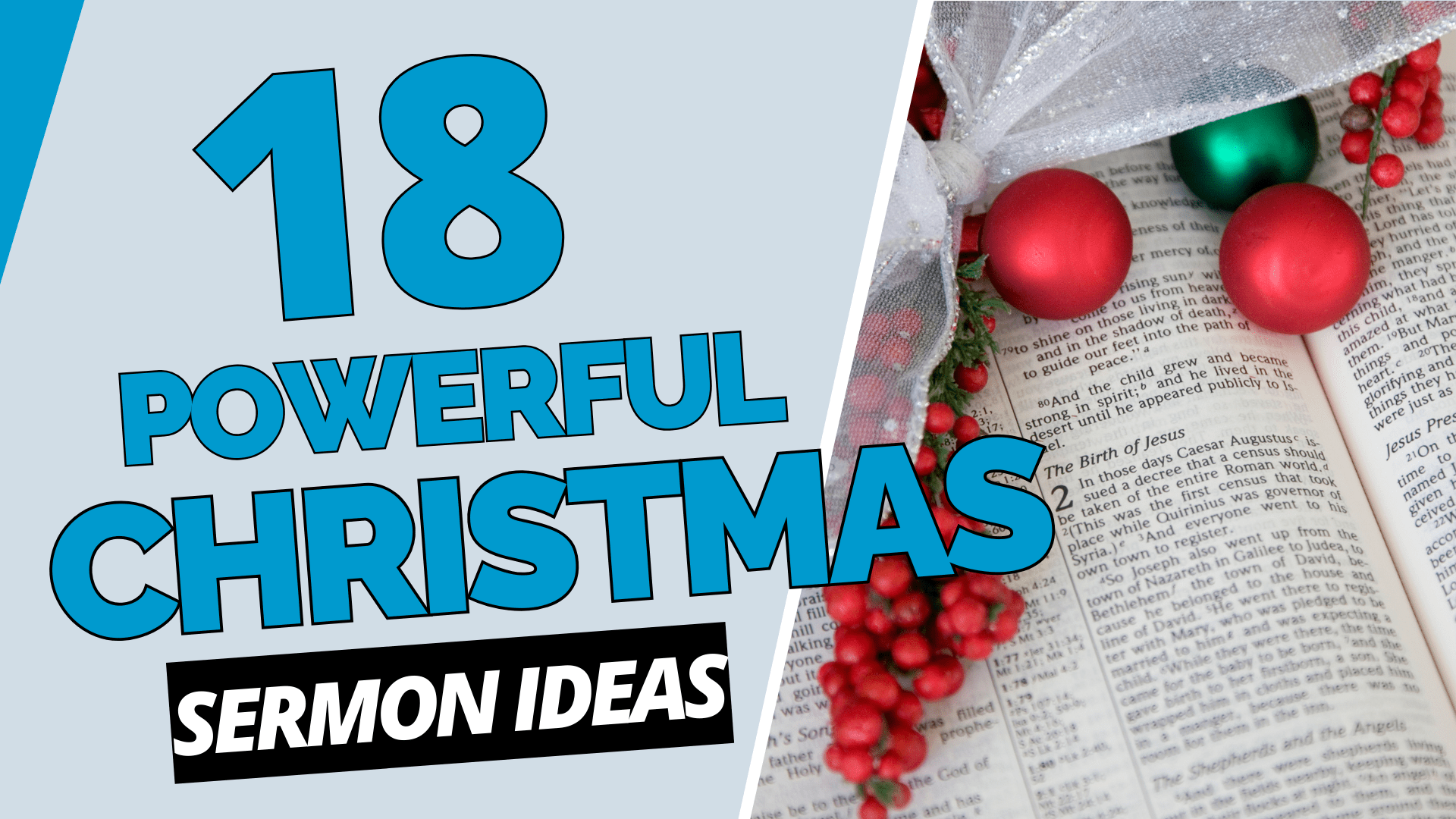 18 Powerful Christmas Sermon Ideas