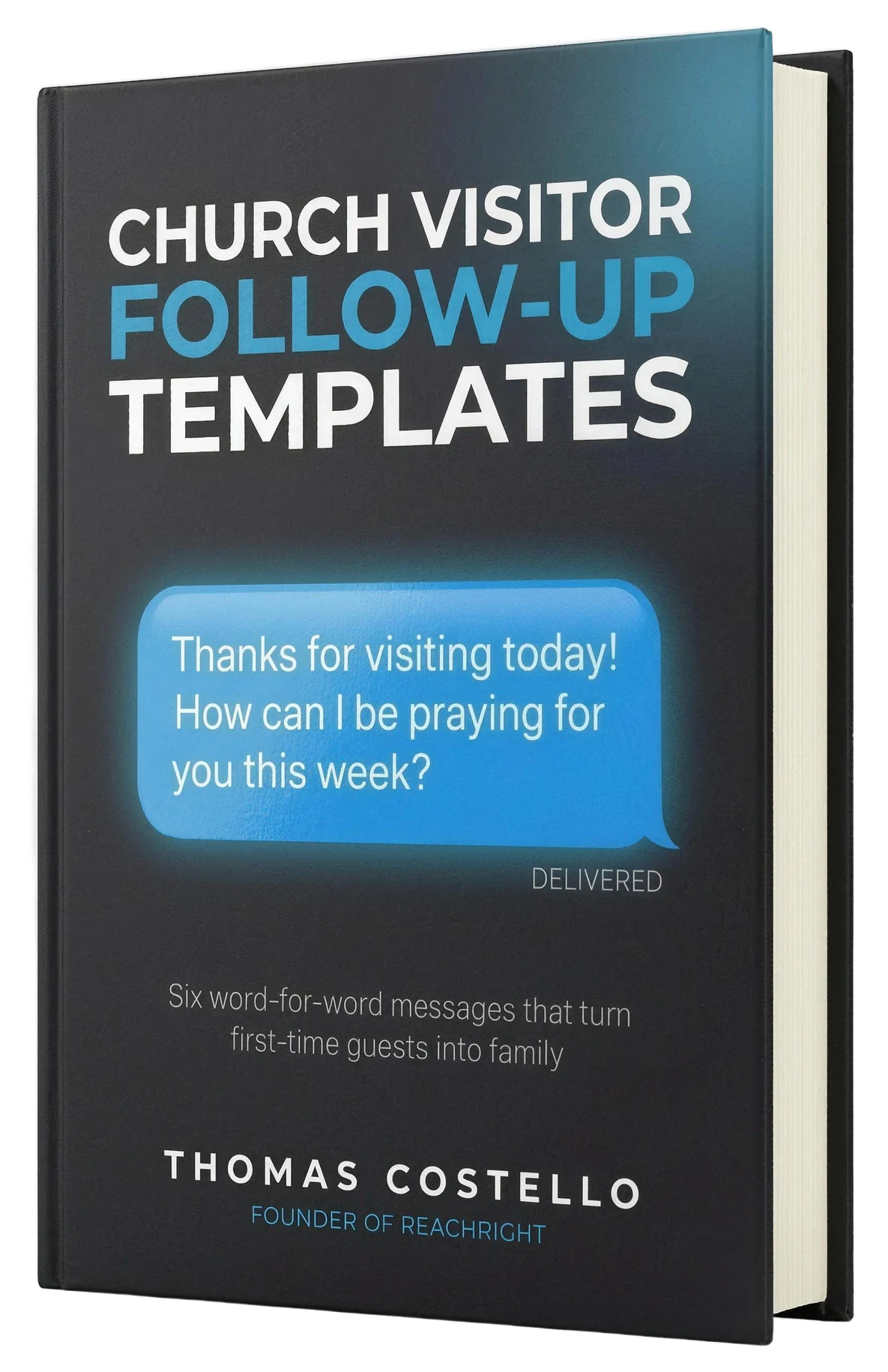 Church Visitor Follow-Up Templates by Thomas Costello, hardcover book